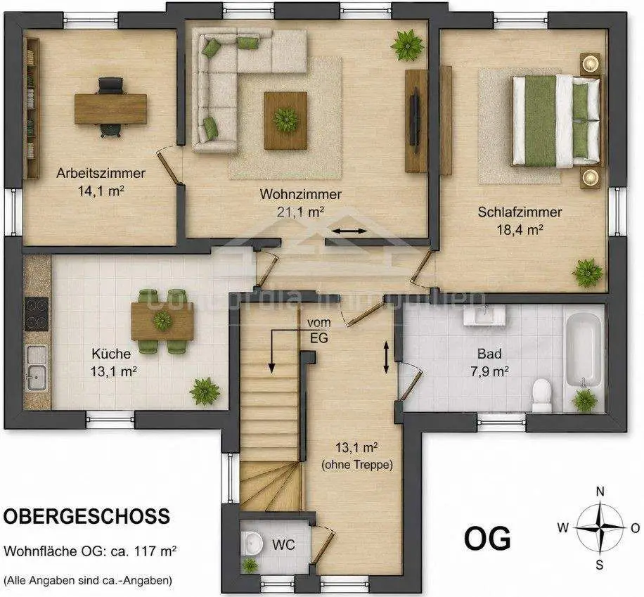 Grundriss Obergeschoss
