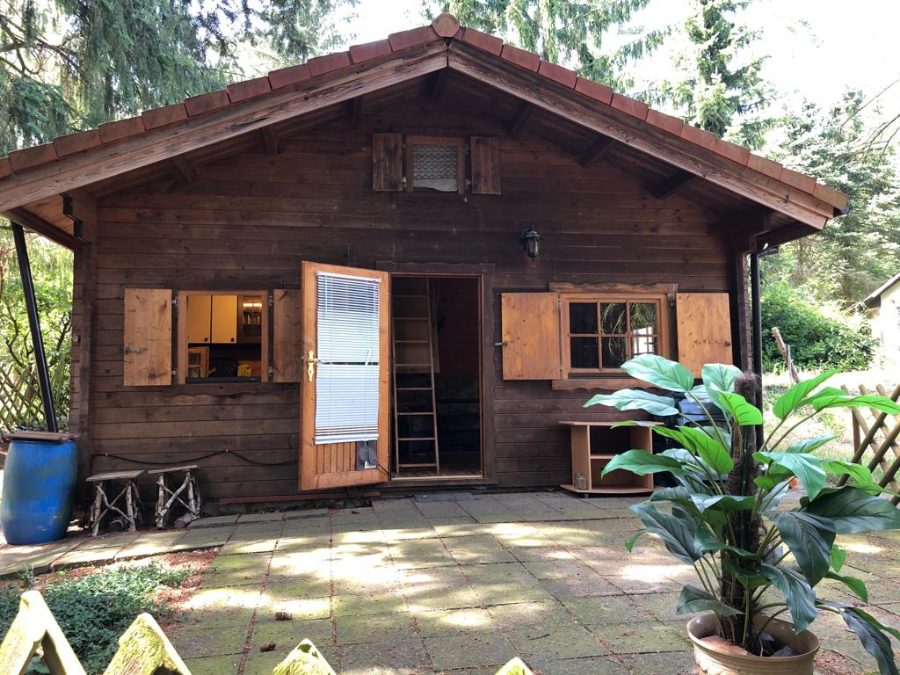 Gartengrundstück in Weinböhla mit Blockhaus